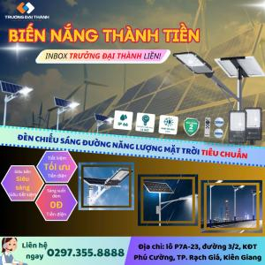 Đèn Chiếu Sáng Đường Năng Lượng Mặt Trời Tiêu Chuẩn